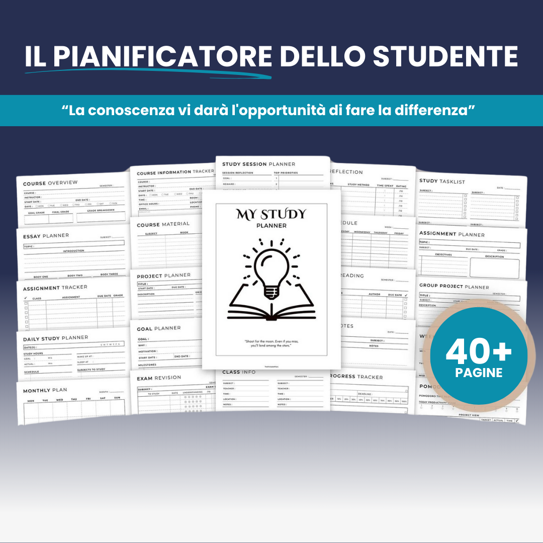 Il Pianificatore di studio Essenziale