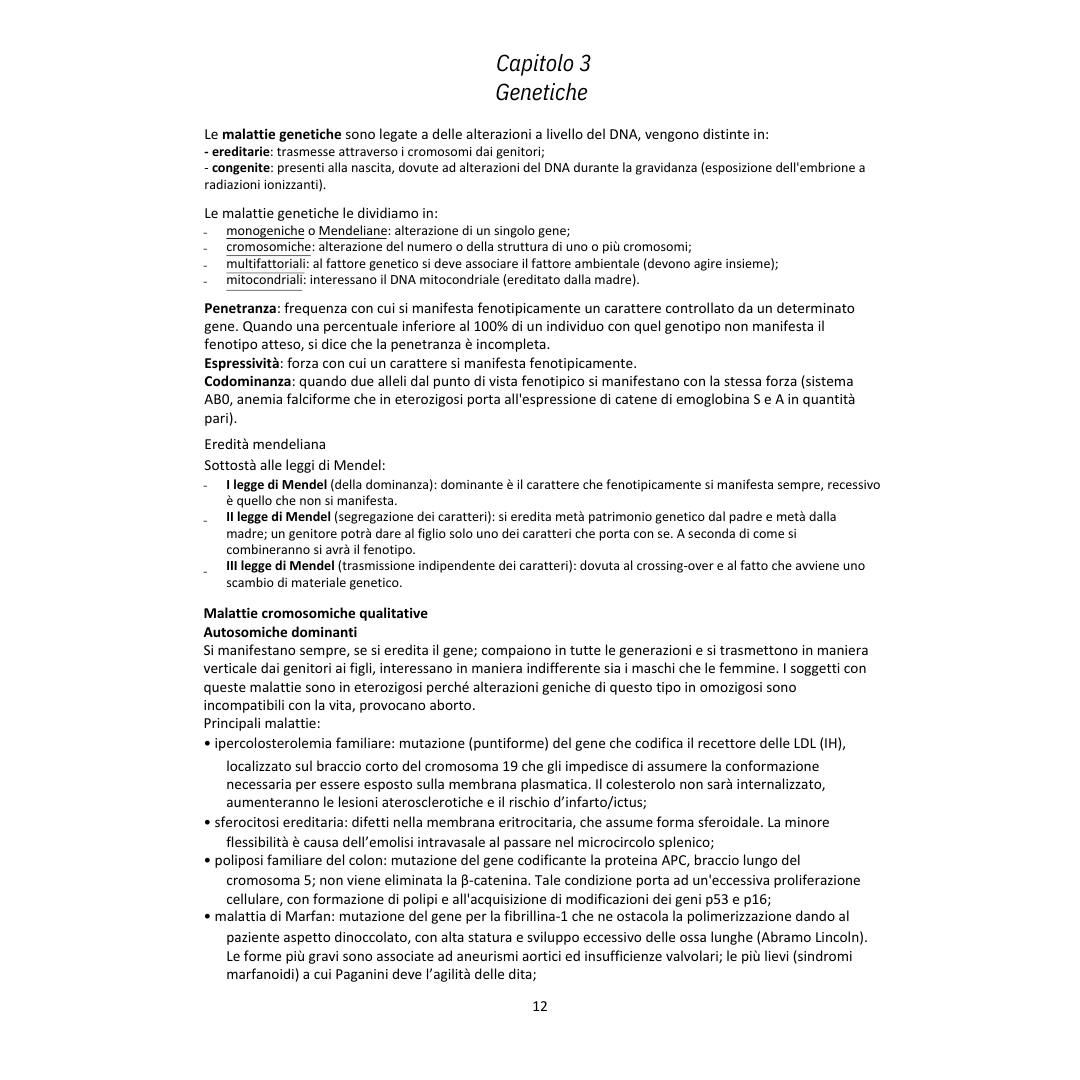 Appunti | Patologia generale e fisiopatologia