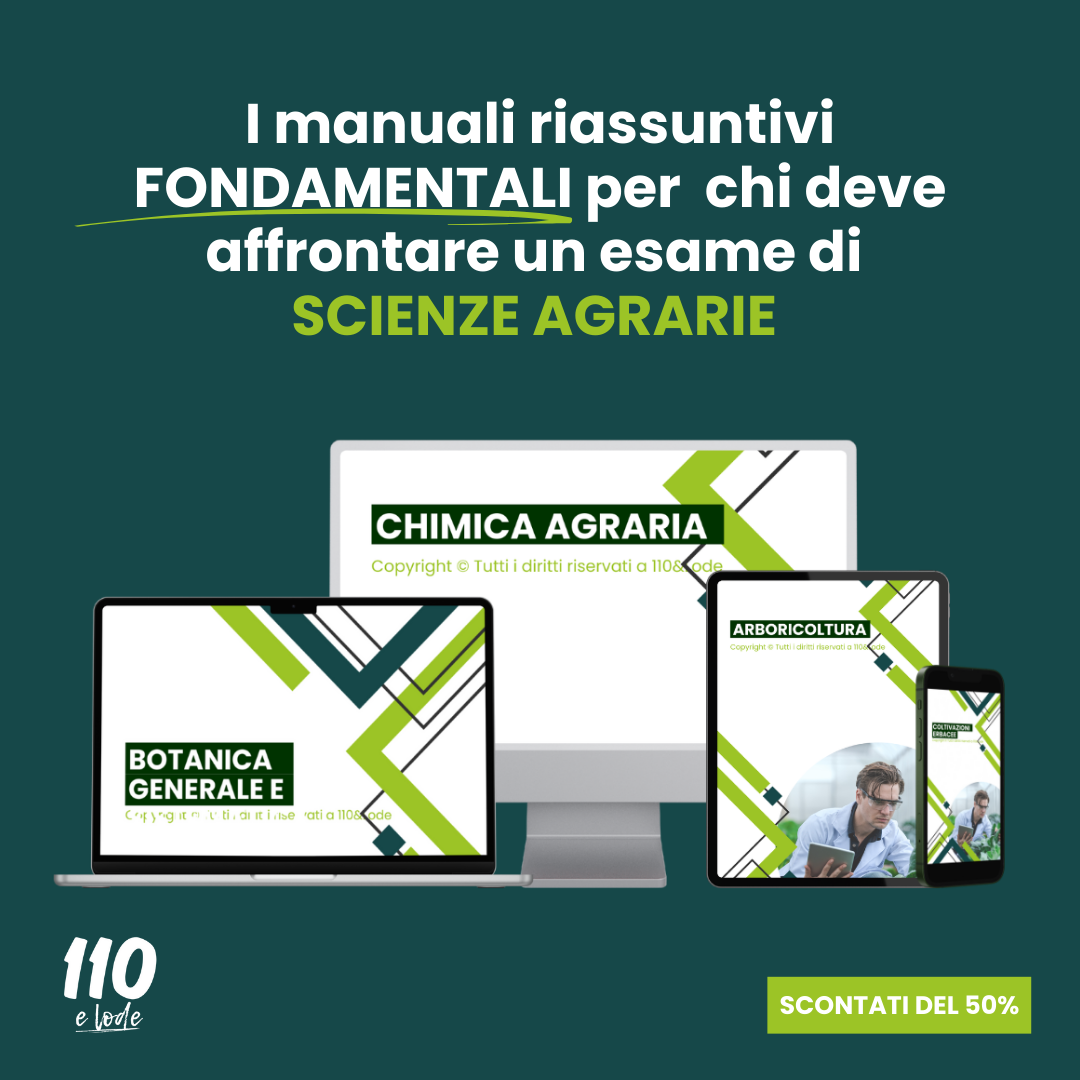 Il Pacchetto "tutto in uno" per superare qualsiasi esame di Scienze Agrarie