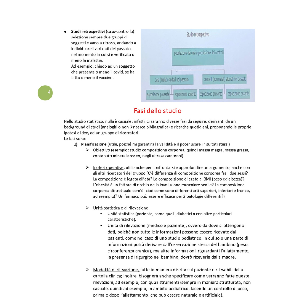 Appunti | Statistica medica
