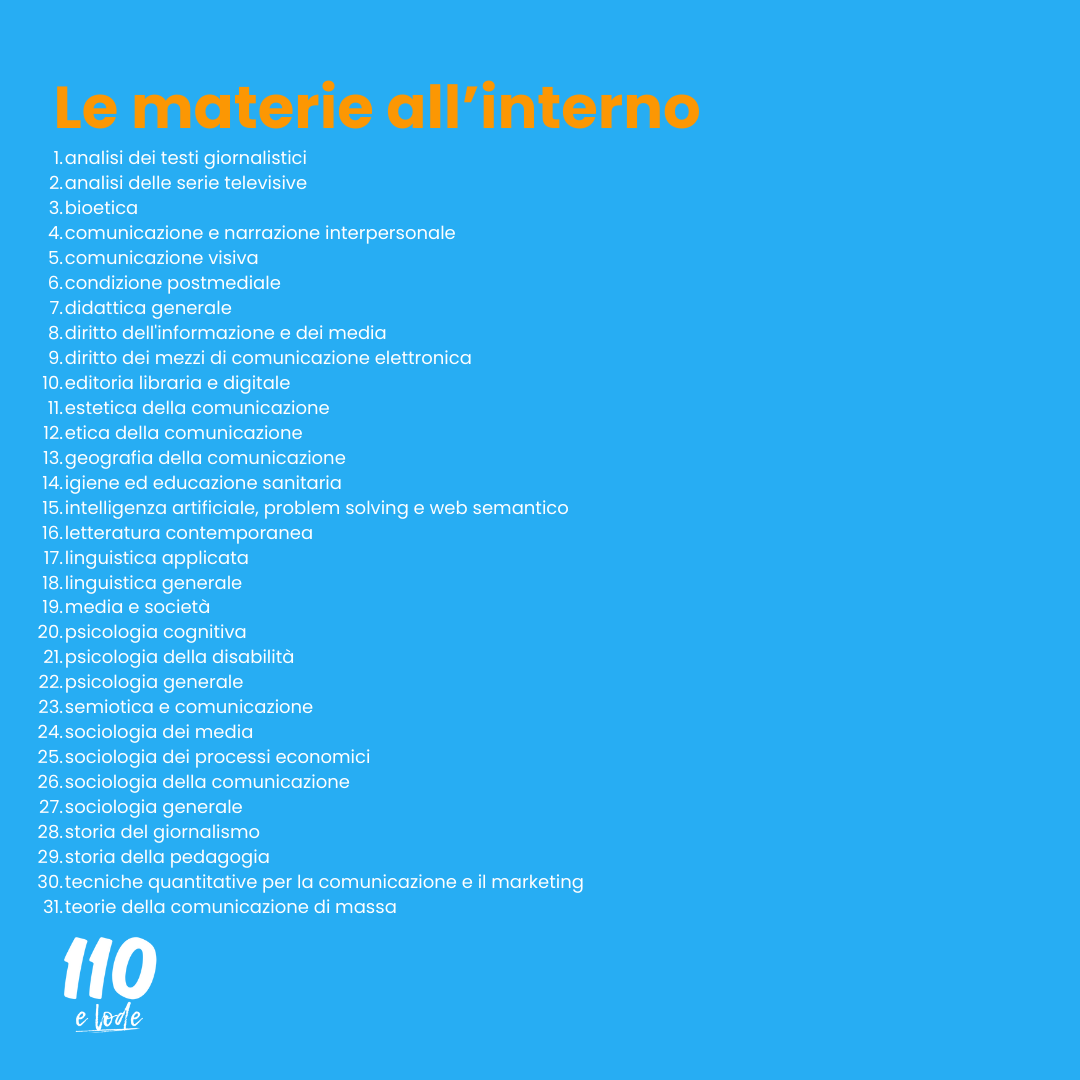 appunti per studenti di scienze della comunicazione