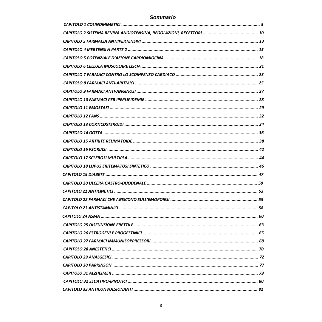 Appunti | Farmacologia e farmacoterapia