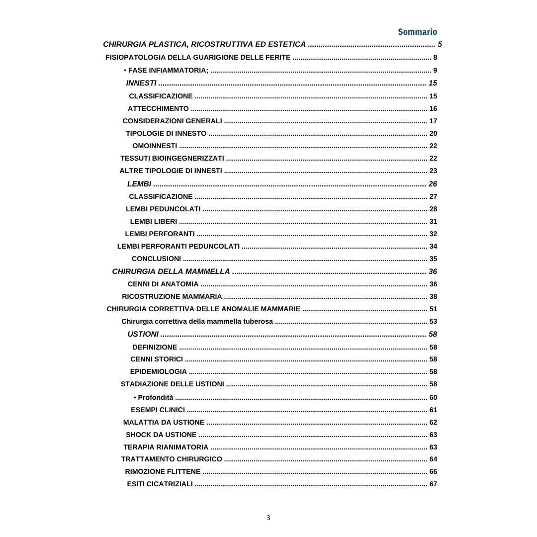 Appunti | Chirurgia plastica ricostruttiva ed estetica