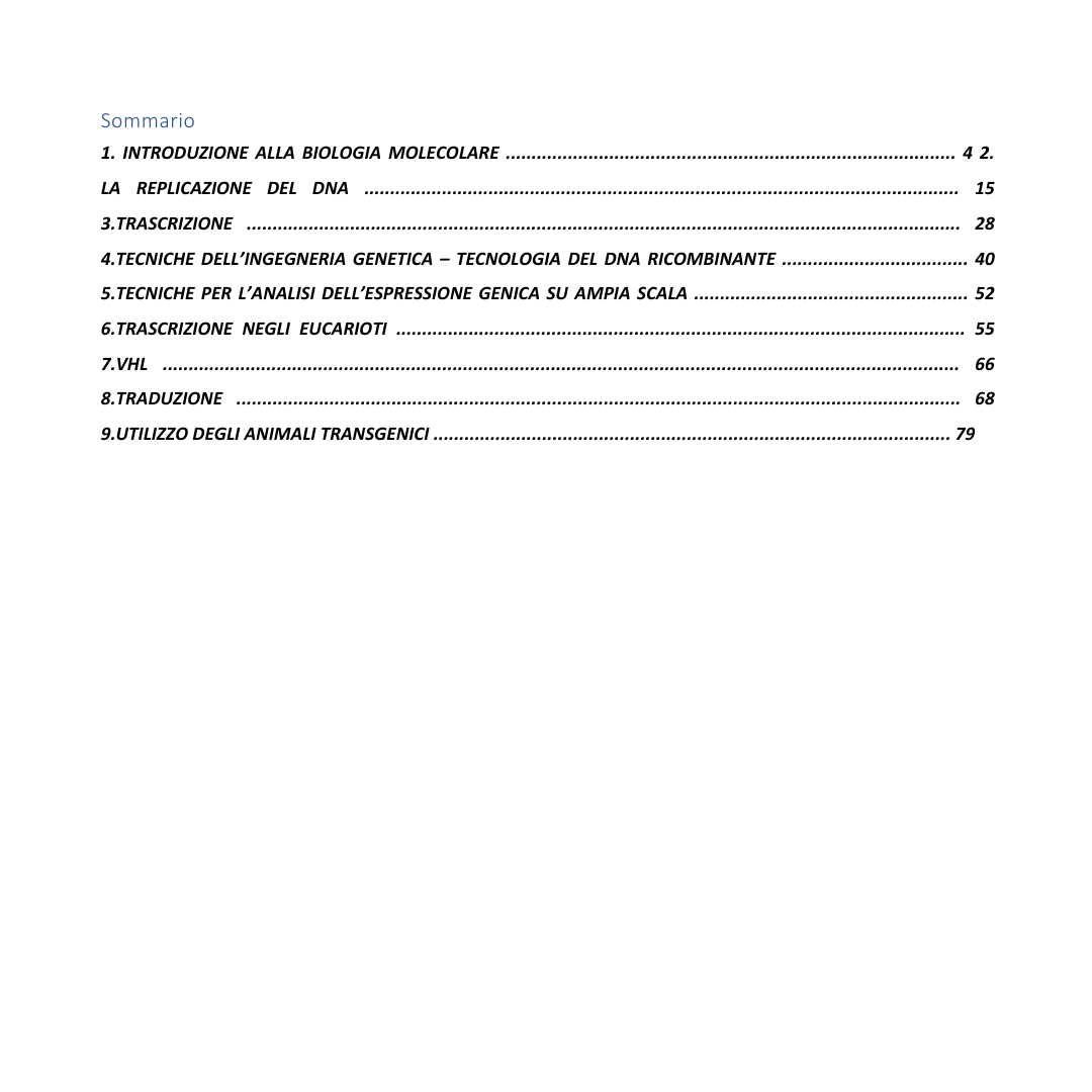 Appunti | Biologia molecolare