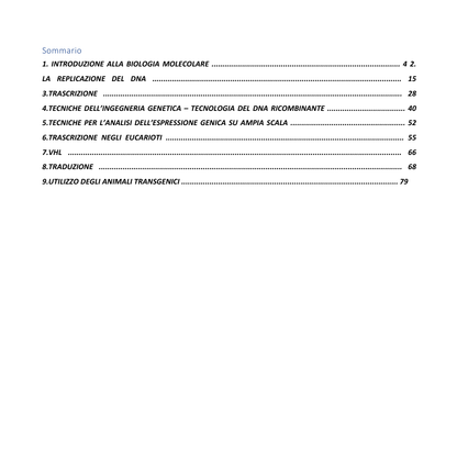 Appunti | Biologia molecolare