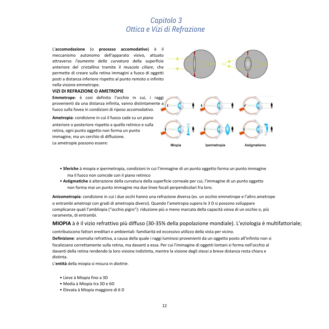 Appunti | Clinica dell'apparato visivo