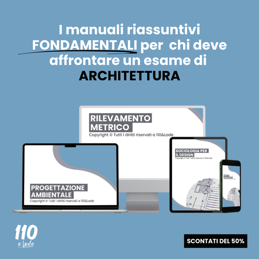 Il Pacchetto "tutto in uno" per superare qualsiasi esame di Architettura